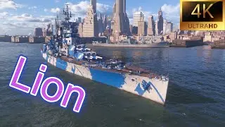 World of Warships- DICAS para iniciantes-part 20- Encoura&ccedil;ado Lion-&Eacute; HORA DE ATACAR - tyer 9