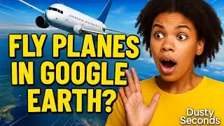Fly a Plane in Google Earth! Hidden Flight Simulator Mode ✈️🌍