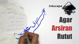 Cara edit SVG di Inkscape agar arsiran bisa runtut