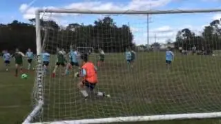 U12 competitive action