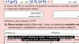 Roční zúčtování daně za rok 2017