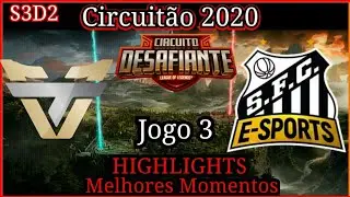 Circuit&atilde;o 2020 ONE vs SAN highlights jogo 3 | Circuit&atilde;o 2020 Team oNe vs Santos highlights.