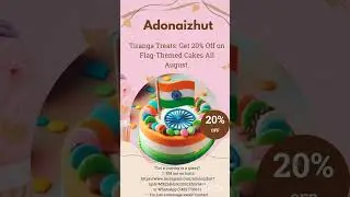Tiranga Treats: Get 20% Off on Flag-Themed Cakes All August.