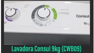 Lavando roupas na lavadora Consul 9kg modelo (CWB09)