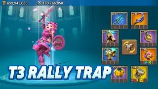 Deadly T3 Rally Trap DESTROYS Mixed Rallies IN Fake Gear! Lords Mobile