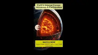 Earth's Internal Forces: Volcanoes & Earthquakes #shorts #upsc #ssc #exam