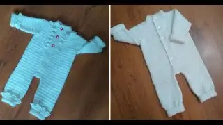 Combinezon (salopetă, body) tricotat, partea 1/2 - “Micul Prinṭ”