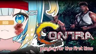 【CONTRA ARCADE】first ever playthrough‼️ Let's pew pew all the way to the 1980s💥【Penny Puffball】