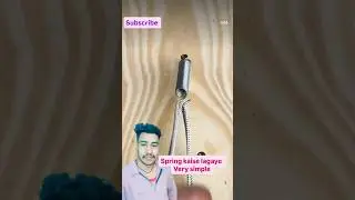 spring kaise lagaye!very simple 2026 tricks #spring #bikekispringkaiselagaye #door #ytshorts #viral
