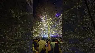 New Years Eve 2025 at Sundance Square Plaza downtown Fort Worth, Texas 12/31/2025
