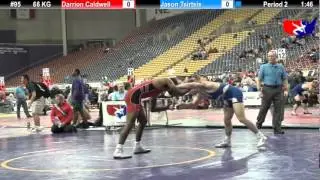 Last Chance Qual 66 KG: Darrion Caldwell (Sunkist Kids) vs. Jason Tsirtsis (Region WA)