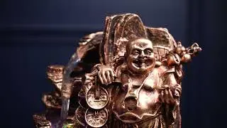 12 inch Laughing Buddha Water Fountain for Indoor / Table-Top Fountain