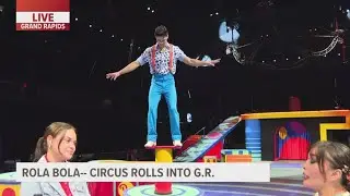 Performers with Ringling Bros circus preparing to wow crowds at Van Andel Arena