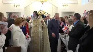 The Prince of Wales at the St Thomas Cathedral Syrian Orthodox Church