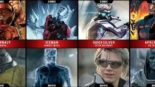 X-MEN: Comic Vs. Movies comparison
