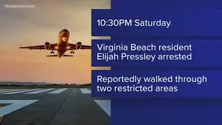 Virginia Beach man breached restricted area at Charlotte airport, officials say