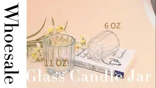 Popular Style Clear Glass Empty Candle Holder 170ml Glass Jar for Decoration#glassjars