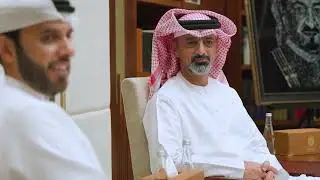 Sheikh Ammar bin Humaid reviews the service quality report at Sheikh Khalifa Medical City in Ajman