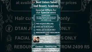 G Best Salon Mahilpur Special offers limited time call 7340701716