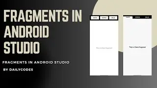 Fragments in Android | Android Studio  | Java | Android App Development