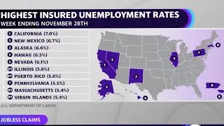 885K file new jobless claims: Here are the states with the highest unemployment rates