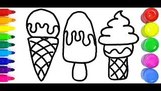 Bolalar uchun ice cream chizish / ice creamdrawing for children