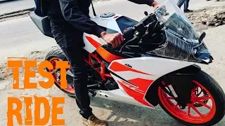 Test Ride of the new KTM RC 200 / Exhaust sound