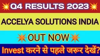 Accelya Solutions Q4 Results | Accelya Share Latest News | Accelya Solutions India Ltd Latest News