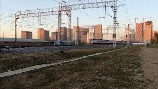 ЭД4М 0466 на перегоне Аминьевская - Очаково