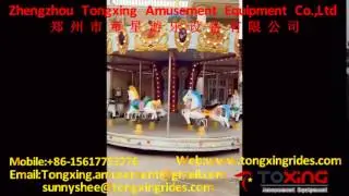 luxury carousel rides Tongxing amusement转马