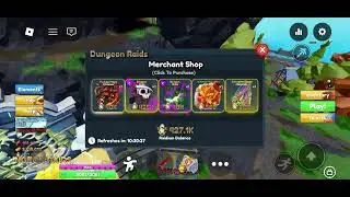 Buying corrupted reaper.  #roblox #elementaldungeons 