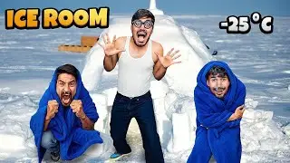 Last To Leave Coldest Room Wins ₹100000 Antarctica-like cold DO NOT TRY⛔️