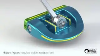 Happy Putter - How to change the Weights (Heel and Toe -mallet)