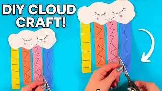 Вырезание облака своими руками ☁️ | Веселое и простое занятие для детей #diy #craft #craftyfun #kids
