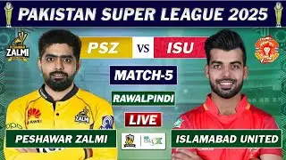 PSL LIVE : PESHAWAR ZALMI vs ISLAMABAD UNITED MATCH 5 LIVE COMMENTARY | PZ vs IU LIVE