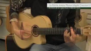 La Patrrie Arena Flame Maple Crescent II Guitar Demo