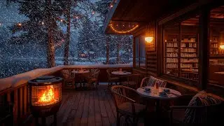 Smooth Jazz Instrumental Music for Studying ⛄ Cozy Winter Coffee Shop Ambience & Jazz Relaxing Music