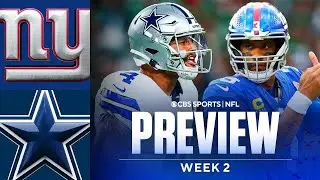 NFL Week 2 Game Preview and Predictions: Giants vs Cowboys