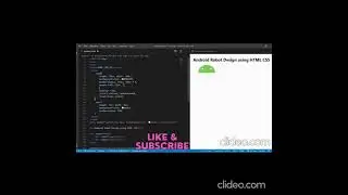 Android Robot Design using HTML CSS 