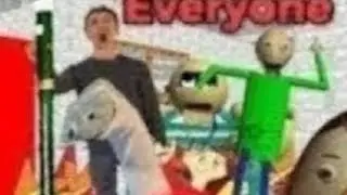 Baldi basics 1-й приз PUSHES EVERYONES & EVERYONE LOVES SLIDES edition, мод Baldi basics