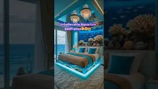 12 UNBELIEVABLE AQUARIUM BEDFRAMES. #interiordesign #fyp #shorts #homedecor #aquarium #luxurybedroom