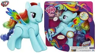 MY LITTLE PONY Rainbow Power: Flip & Whirl Rainbow Dash Toy Review Unboxing Family Video