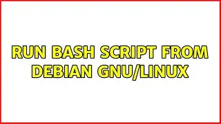 Run bash script from Debian GNU/Linux