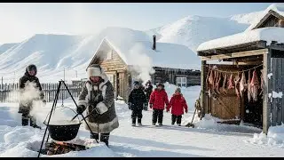 Surviving the Coldest Mountain Village of Alaska Cooking & Daily Life in Snowy Winter