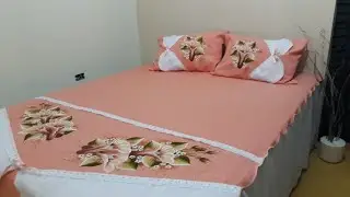 pintura em tecido (colcha de cama, 2 parte).