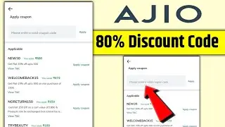 Ajio coupon code 2025 | Ajio coupon code kaise use kare