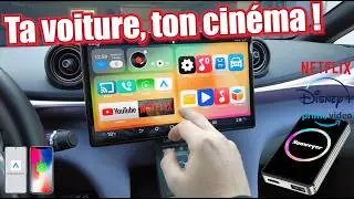 TROP FORT 😁👍📺 YOUTUBE / NETFLIX / DISNEY/ Apple Car Play / Android Auto SANS FIL dans votre VOITURE!