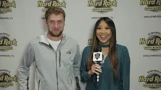 Maria Ho Talks with Ryan Riess and Toby Lewis on High Roller Dinner Break