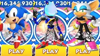 Sonic Dash - Classic Sonic vs Riders rouge vs Neo Metal Sonic _ Sonic vs All Bosses Zazz Eggman