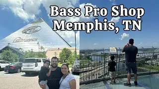 Checking out the Amazing Views at the Bass Pro Shop Pyramid in Memphis TN, Lunch at Walburgers